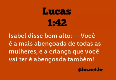 Lucas 1:42 NTLH