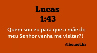 Lucas 1:43 NTLH