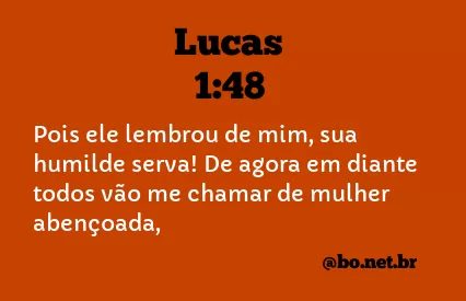 Lucas 1:48 NTLH