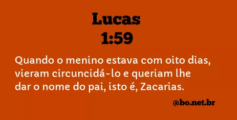 Lucas 1:59 NTLH