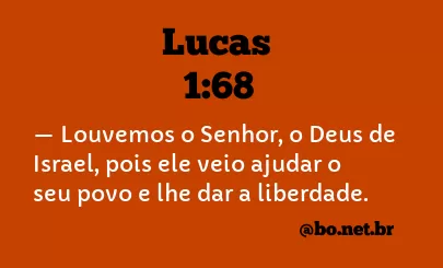 Lucas 1:68 NTLH