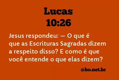 Lucas 10:26 NTLH