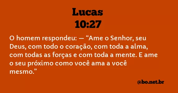 Lucas 10:27 NTLH