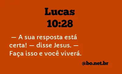 Lucas 10:28 NTLH