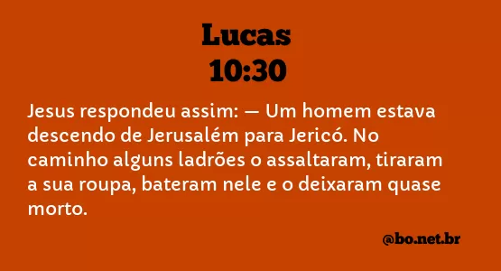 Lucas 10:30 NTLH