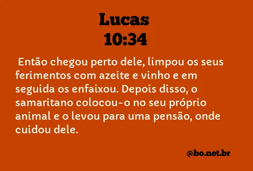 Lucas 10:34 NTLH