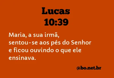 Lucas 10:39 NTLH