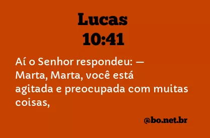 Lucas 10:41 NTLH