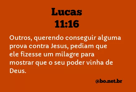 Lucas 11:16 NTLH
