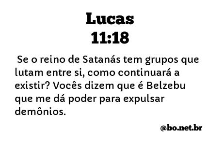 Lucas 11:18 NTLH
