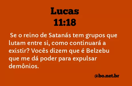 Lucas 11:18 NTLH
