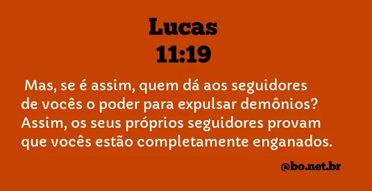 Lucas 11:19 NTLH