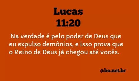 Lucas 11:20 NTLH