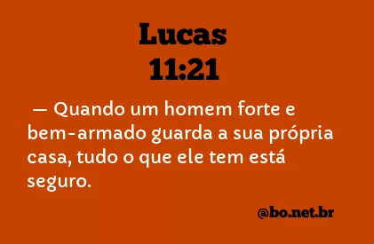 Lucas 11:21 NTLH