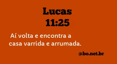 Lucas 11:25 NTLH