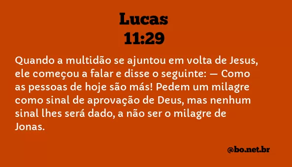 Lucas 11:29 NTLH