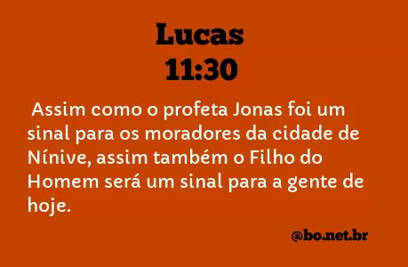 Lucas 11:30 NTLH