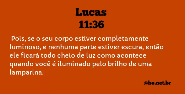Lucas 11:36 NTLH