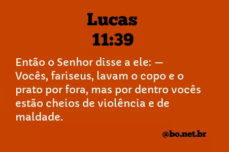 Lucas 11:39 NTLH