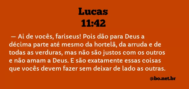 Lucas 11:42 NTLH