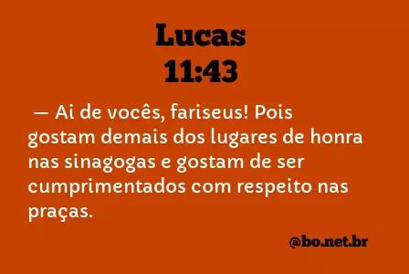 Lucas 11:43 NTLH