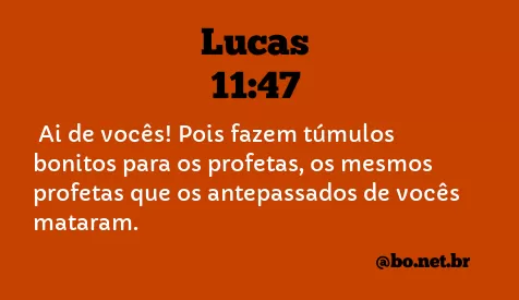 Lucas 11:47 NTLH