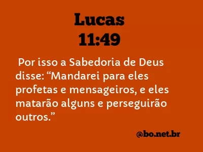 Lucas 11:49 NTLH