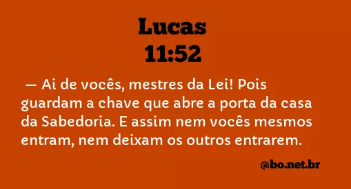 Lucas 11:52 NTLH