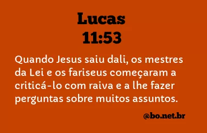 Lucas 11:53 NTLH