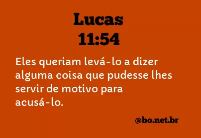 Lucas 11:54 NTLH