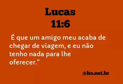 Lucas 11:6 NTLH