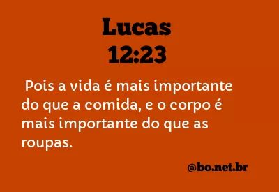 Lucas 12:23 NTLH