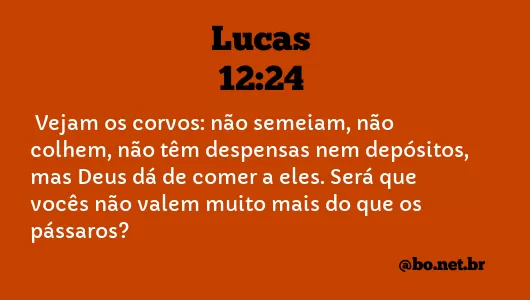 Lucas 12:24 NTLH