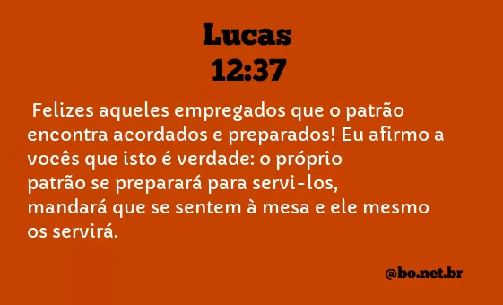 Lucas 12:37 NTLH