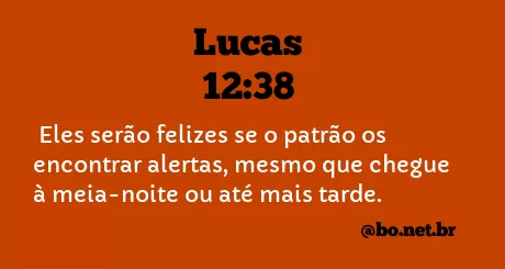 Lucas 12:38 NTLH