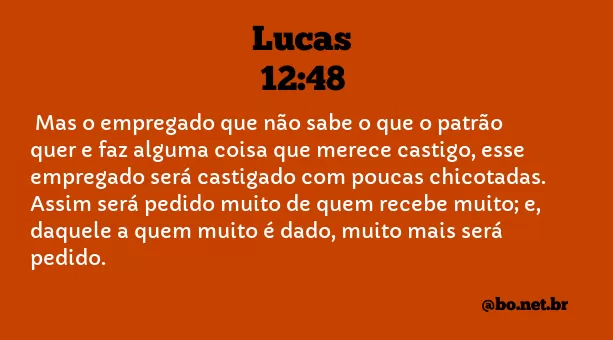 Lucas 12:48 NTLH