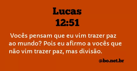 Lucas 12:51 NTLH