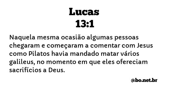 Lucas 13:1 NTLH