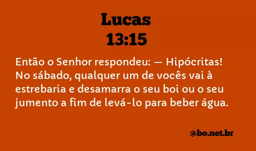 Lucas 13:15 NTLH