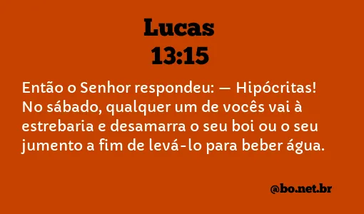 Lucas 13:15 NTLH