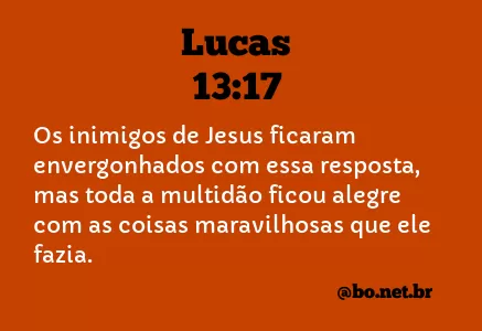 Lucas 13:17 NTLH