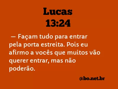 Lucas 13:24 NTLH
