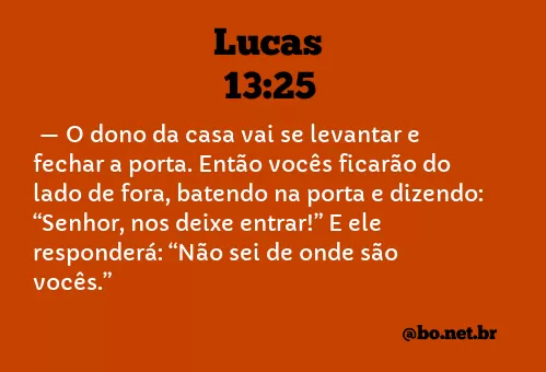 Lucas 13:25 NTLH