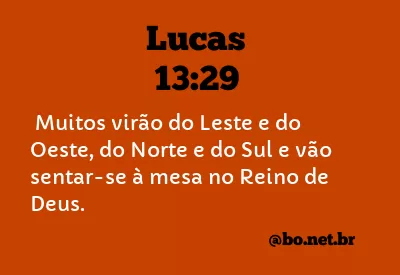 Lucas 13:29 NTLH