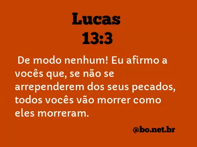 Lucas 13:3 NTLH