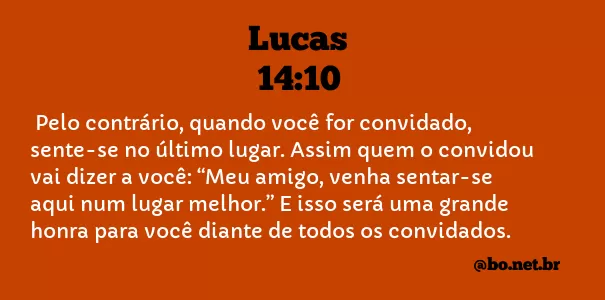 Lucas 14:10 NTLH