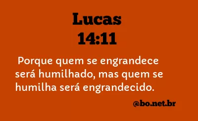 Lucas 14:11 NTLH