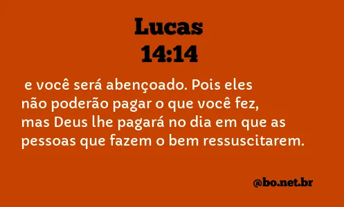 Lucas 14:14 NTLH