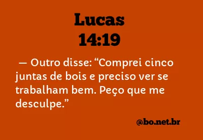 Lucas 14:19 NTLH