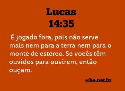 Lucas 14:35 NTLH